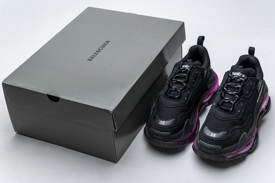 Balenciaga Triple S Black Plum Red 544351w09o10829 4 - www.kickbulk.cc