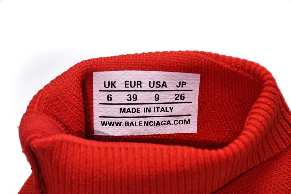 Balenciaga Speed 2 Sneaker Red 617196w17021015 16 - www.kickbulk.cc
