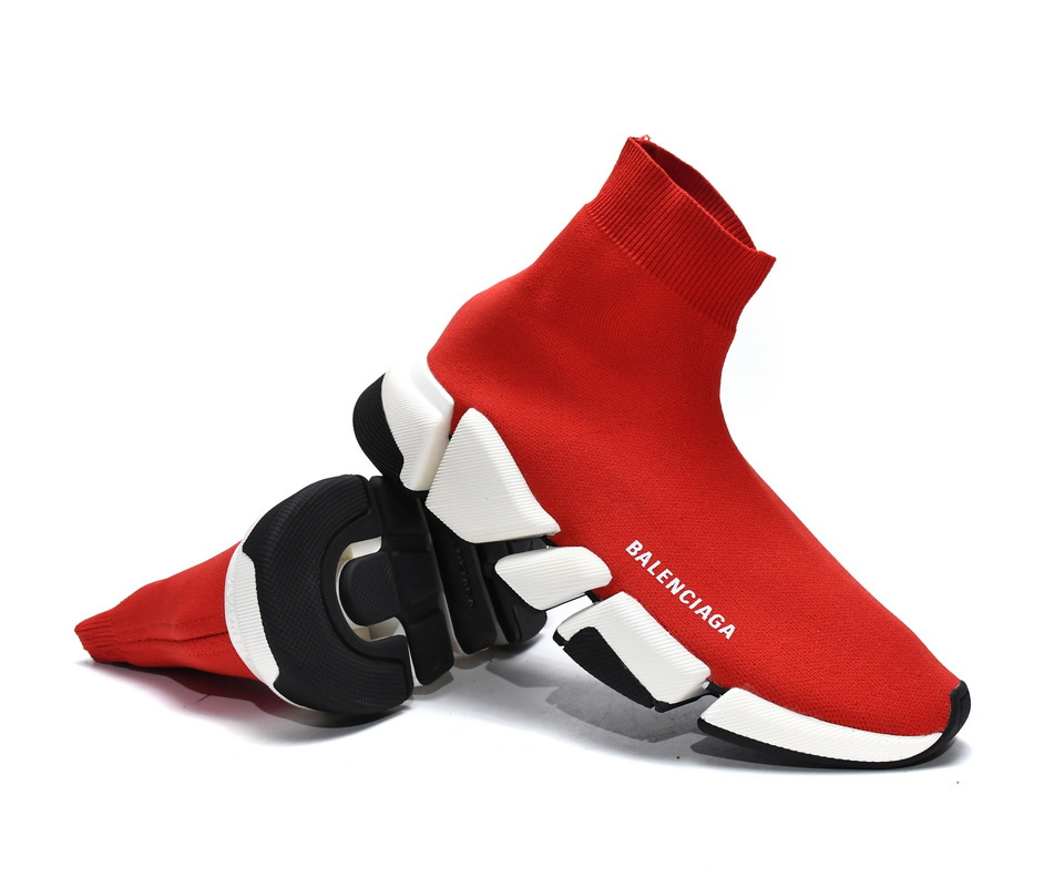 Balenciaga Speed 2 Sneaker Red 617196w17021015 2 - www.kickbulk.cc