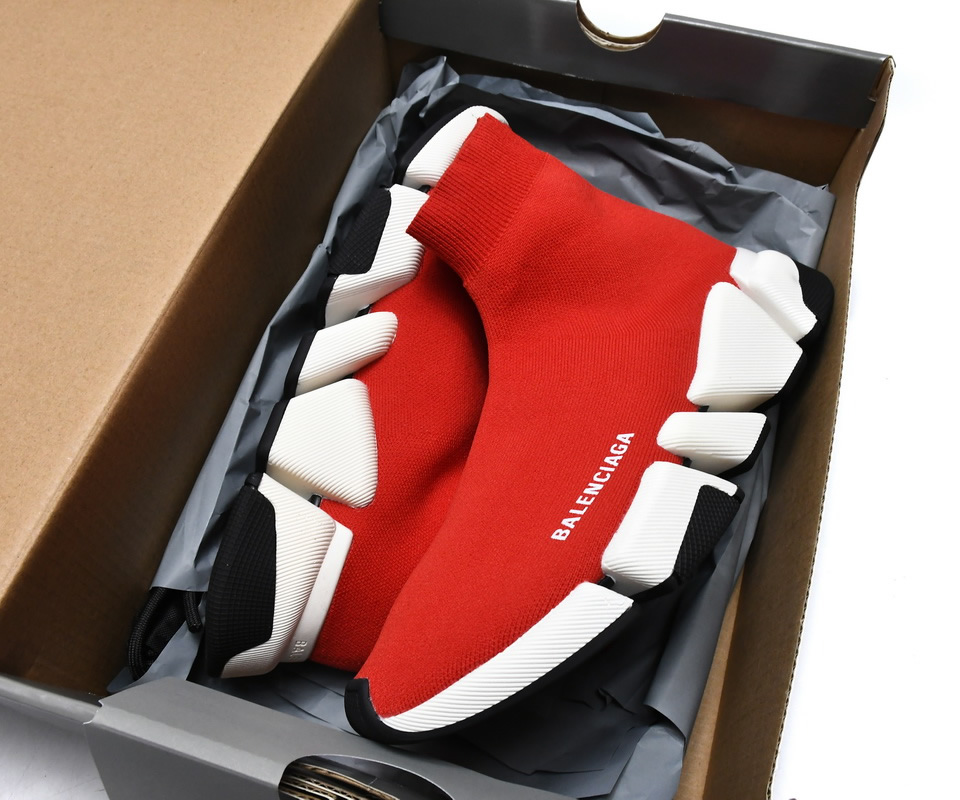 Balenciaga Speed 2 Sneaker Red 617196w17021015 5 - www.kickbulk.cc