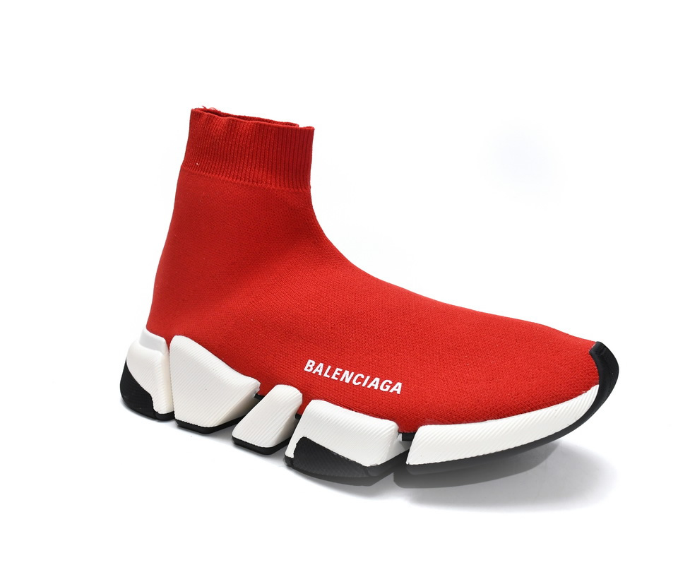 Balenciaga Speed 2 Sneaker Red 617196w17021015 7 - www.kickbulk.cc