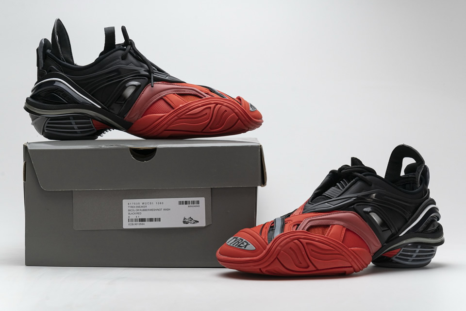 Balenciaga Tyrex 5.0 Sneaker Black Red 3 - www.kickbulk.cc