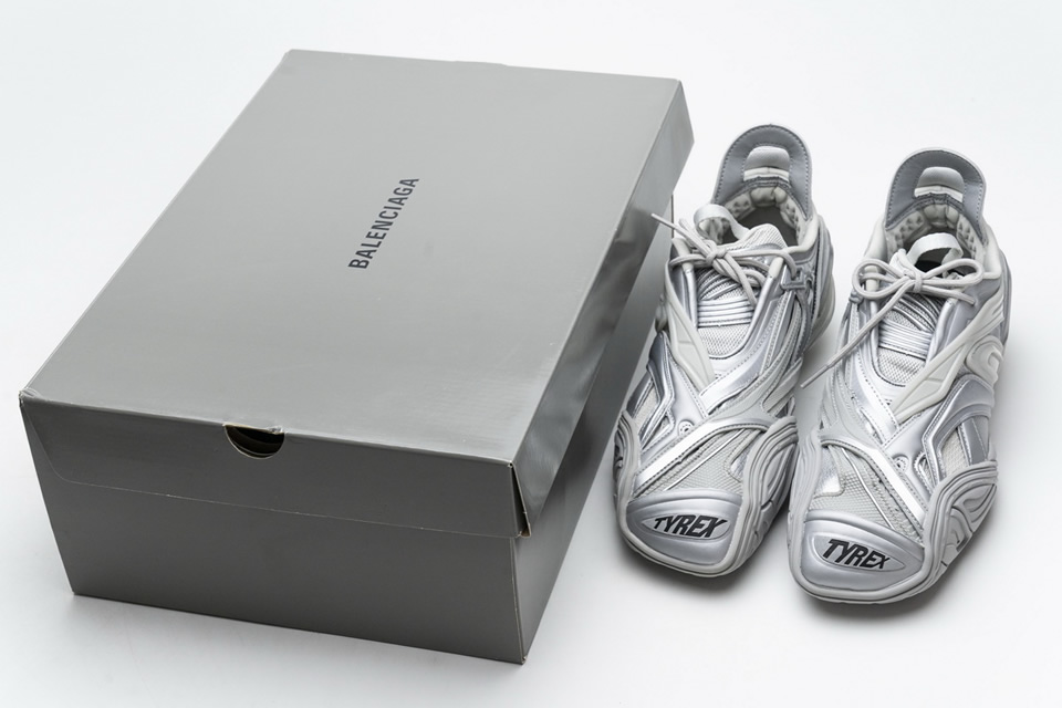 Balenciaga Tyrex 5.0 Sneaker Silver 7 - www.kickbulk.cc