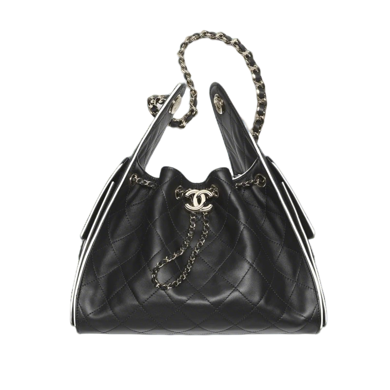 Chanel 25 Small Handbag Black White1 - www.kickbulk.cc