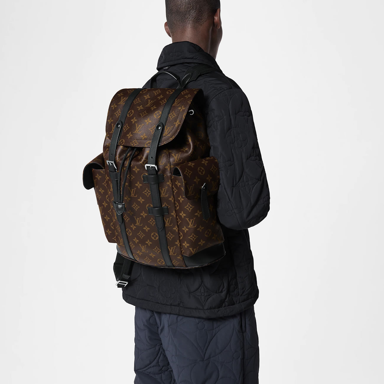 Lv Backpack Christopher Mm Monogram Macassar Canvas M43735 4 - www.kickbulk.cc