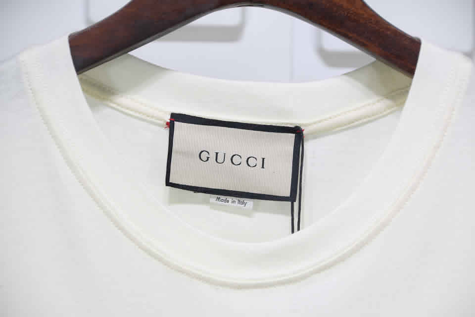 Gucci Black White Crossbar T Shirt Printing Pure Cotton 16 - www.kickbulk.cc