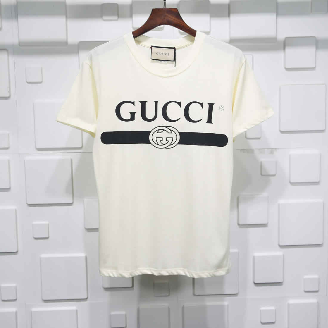 Gucci Black White Crossbar T Shirt Printing Pure Cotton 5 - www.kickbulk.cc
