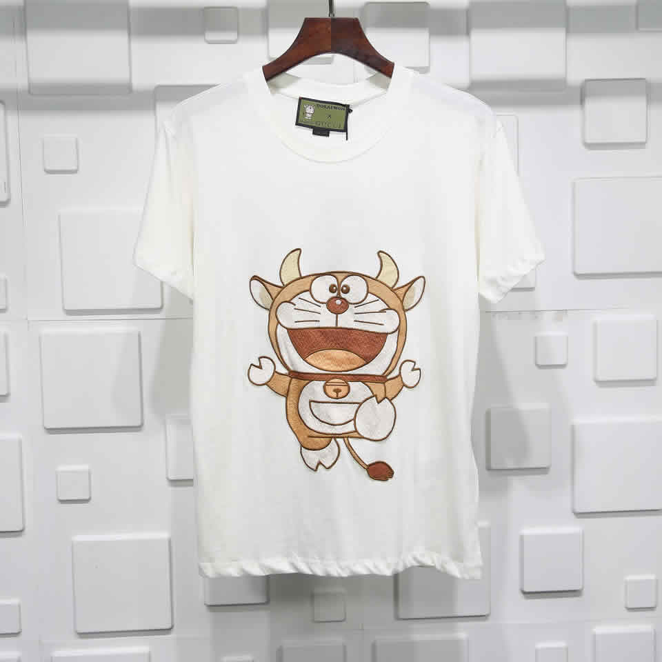 Gucci Doraemon T Shirt Embroidery Pure Cotton 1 - www.kickbulk.cc