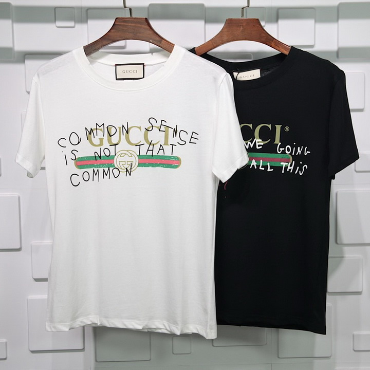 Gucci T Shirt Signature Graffiti Pure Cotton White Black 2 - www.kickbulk.cc