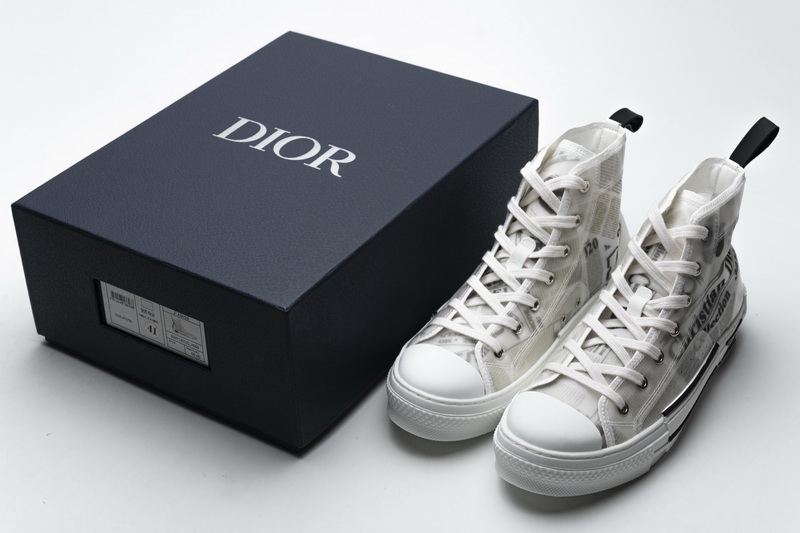 Dior B23 Oblique Transparency High H565 White Black 7 - www.kickbulk.cc