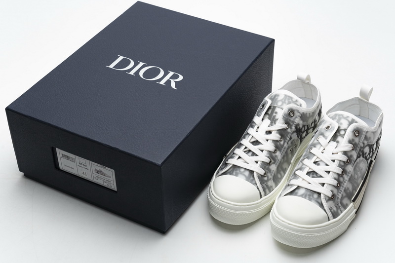 Dior B23 Ht Oblique Transparency Low H565 White Black 9 - www.kickbulk.cc