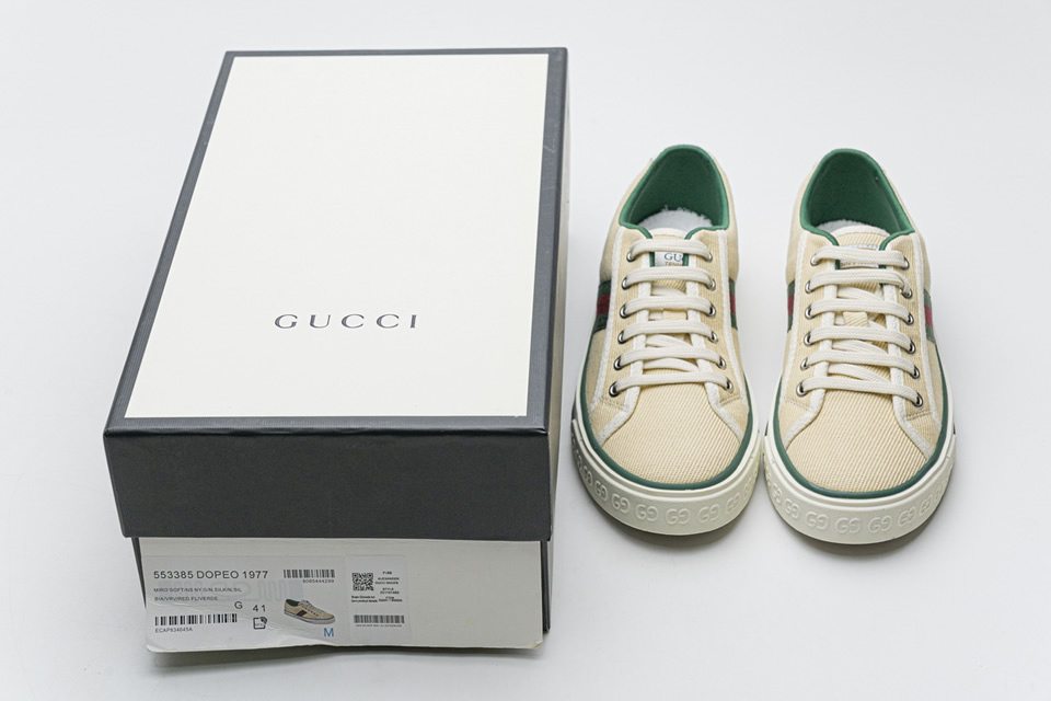 Gucci Apricot Twill Sneakers 553385dopeo1977 7 - www.kickbulk.cc