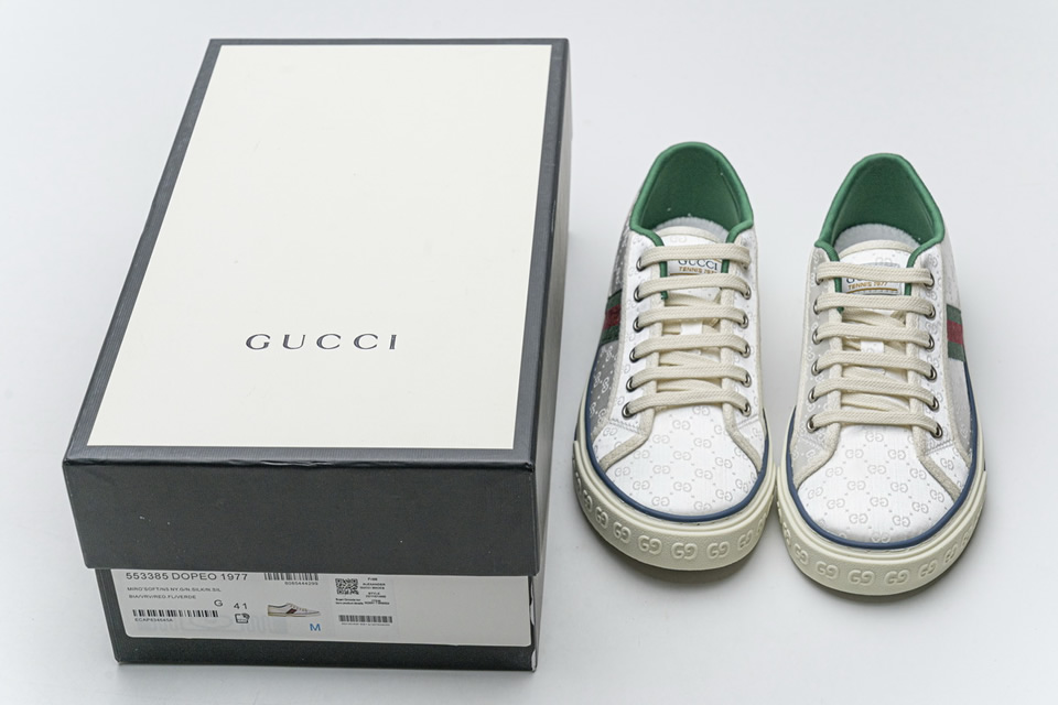 Gucci White Silk Sneakers 553385dopeo1977 6 - www.kickbulk.cc