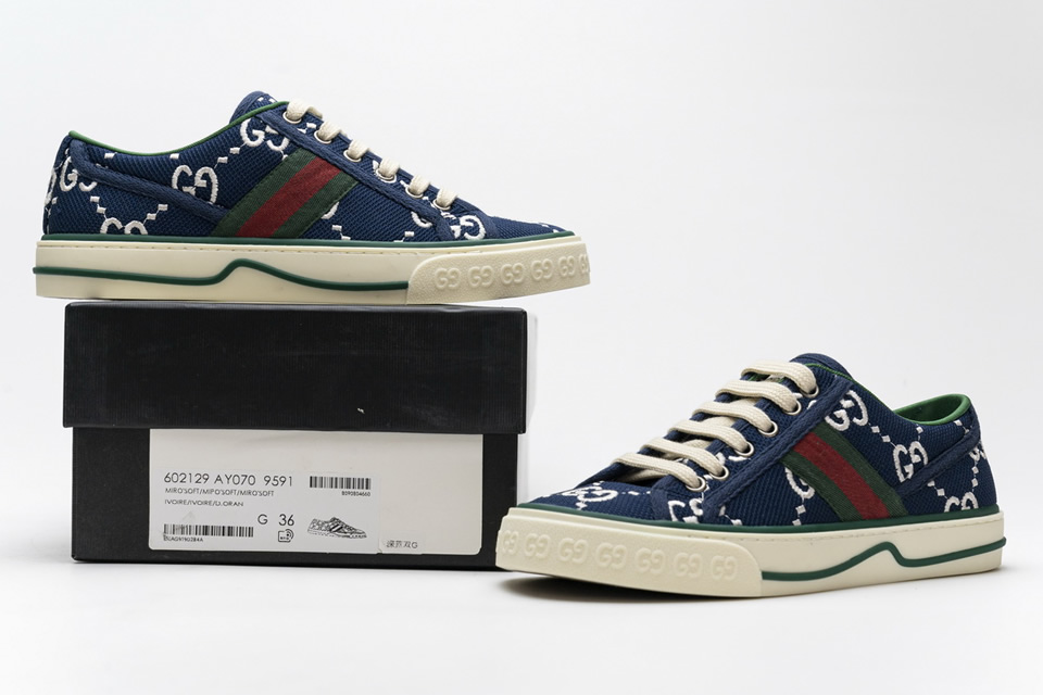 Gucci Dark Blue Double G Sneakers 602129ay0709591 6 - www.kickbulk.cc