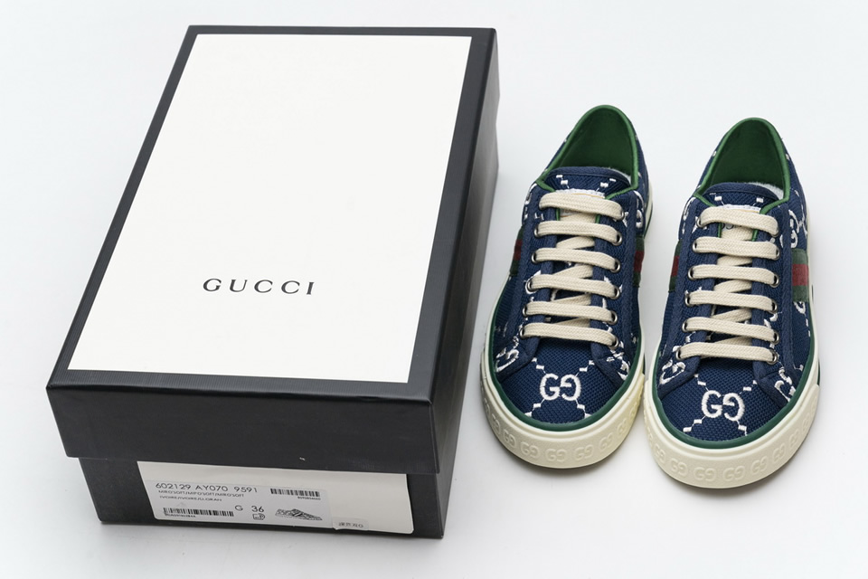 Gucci Dark Blue Double G Sneakers 602129ay0709591 7 - www.kickbulk.cc