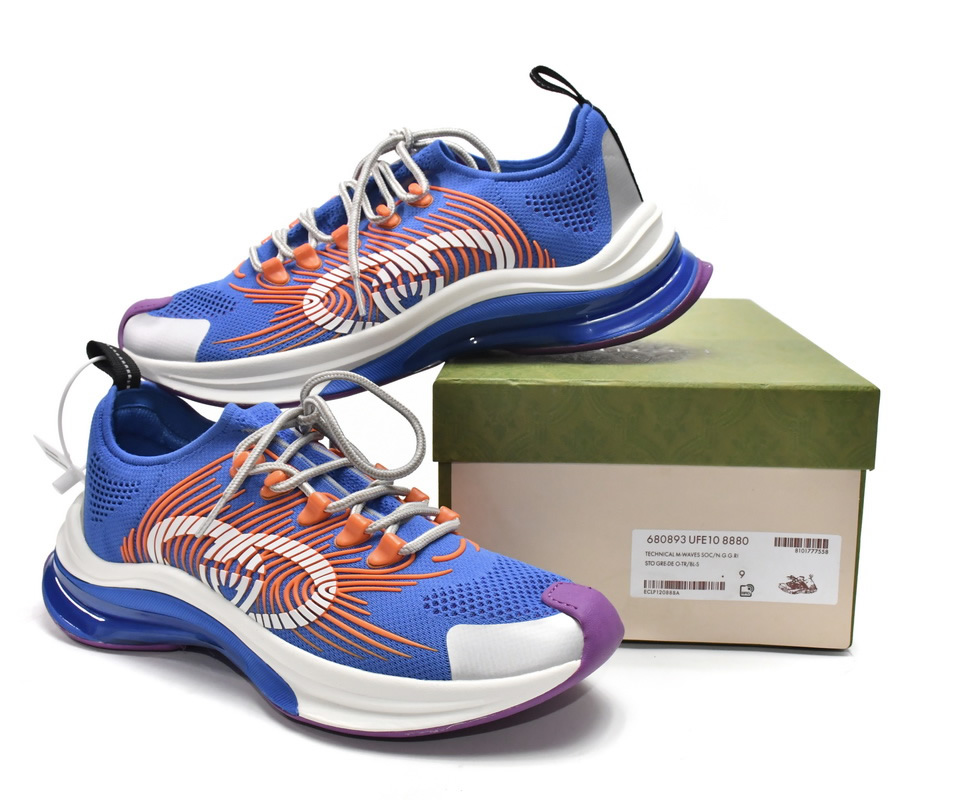 Gucci Run Sneakers White Blue Orange 680893 Ufe10 8880 6 - www.kickbulk.cc