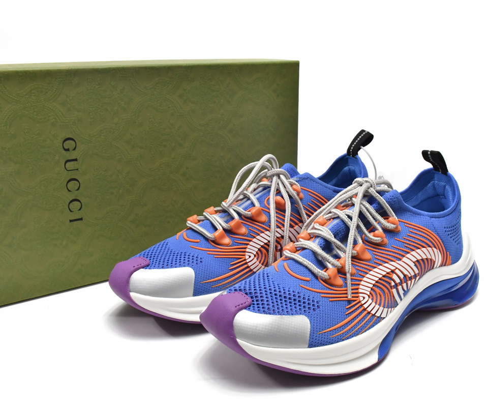 Gucci Run Sneakers White Blue Orange 680893 Ufe10 8880 7 - www.kickbulk.cc