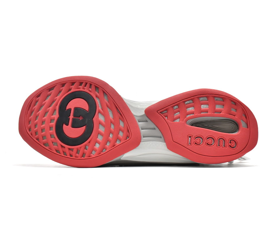 Gucci Run Sneakers Grey Red 680900 Uf310 1270 5 - www.kickbulk.cc