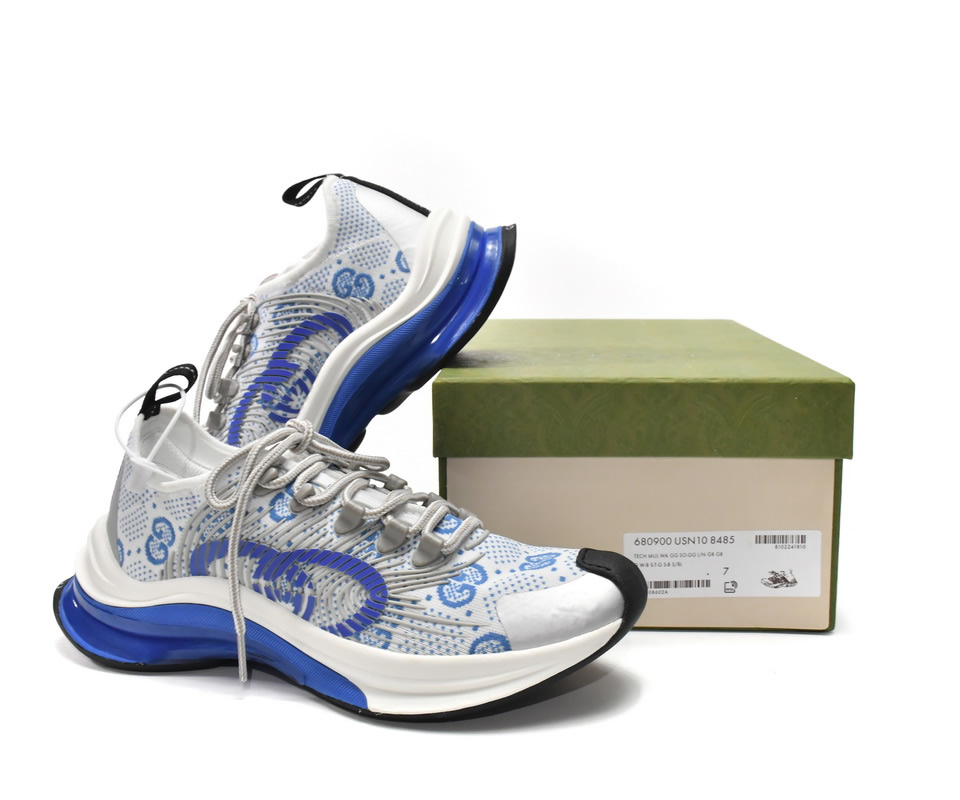 Gucci Run Sneakers White Blue 680900 Usn10 8485 6 - www.kickbulk.cc