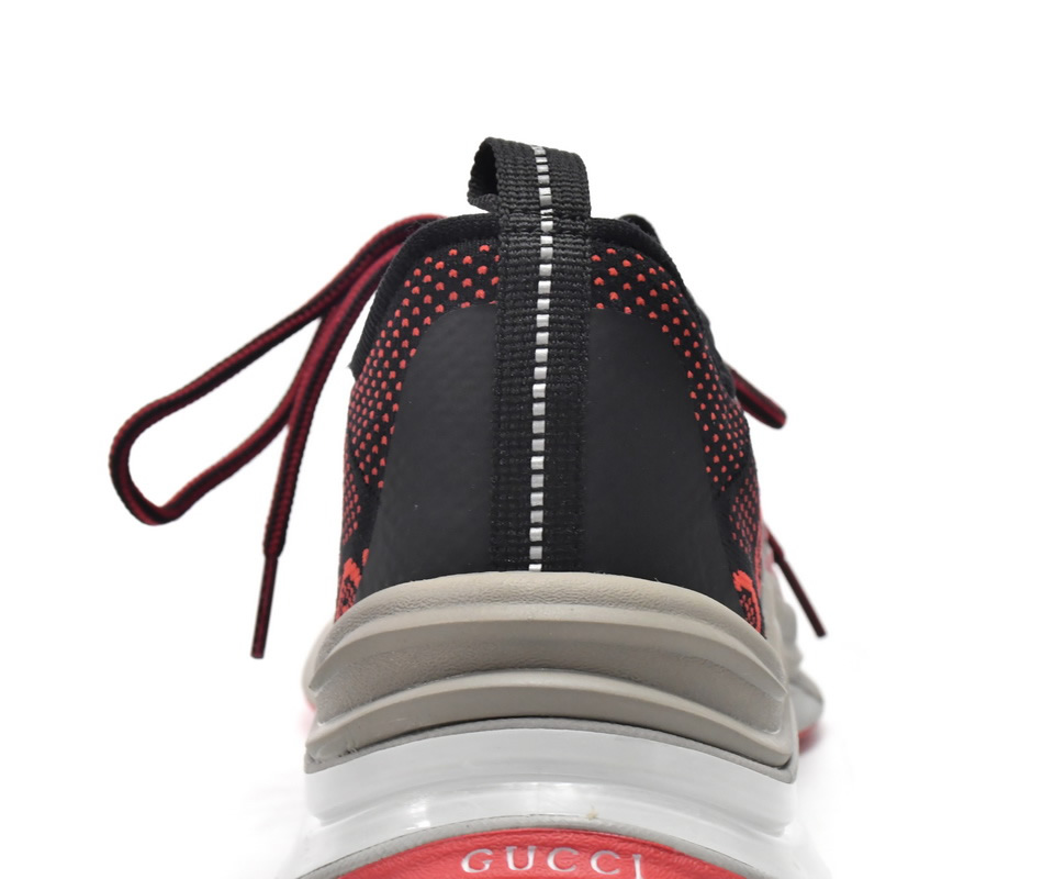 Gucci Run Sneakers Black Red 680900 Usn10 8490 12 - www.kickbulk.cc