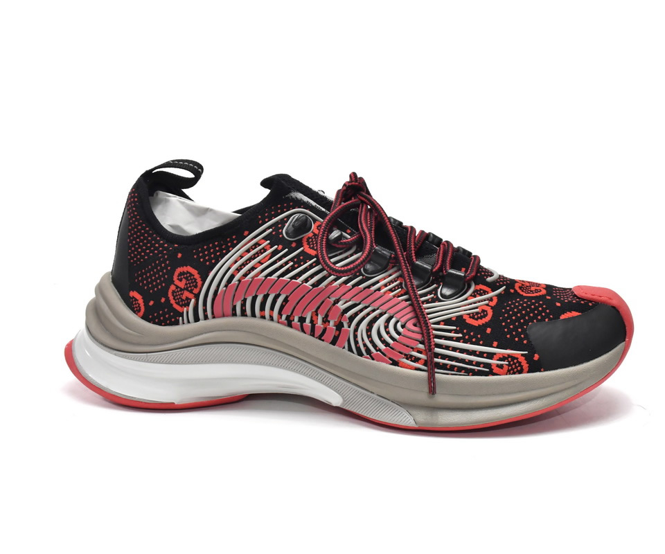 Gucci Run Sneakers Black Red 680900 Usn10 8490 2 - www.kickbulk.cc