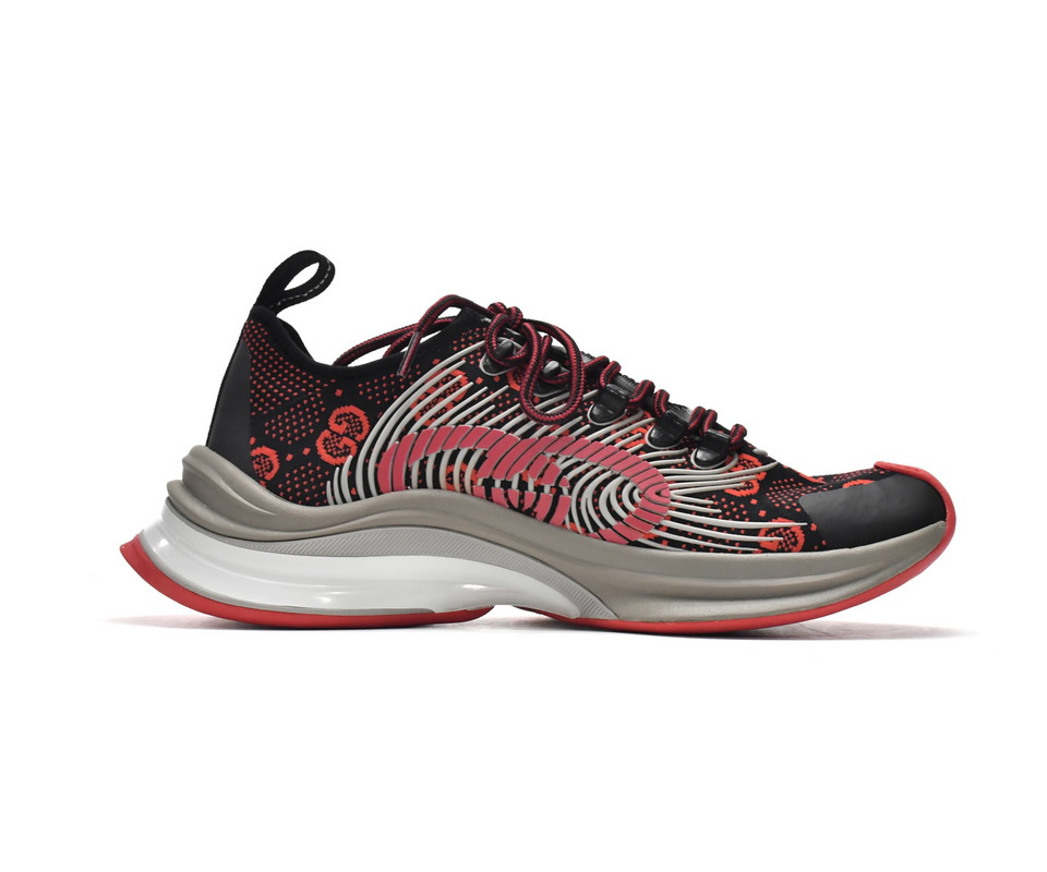 Gucci Run Sneakers Black Red 680900 Usn10 8490 3 - www.kickbulk.cc