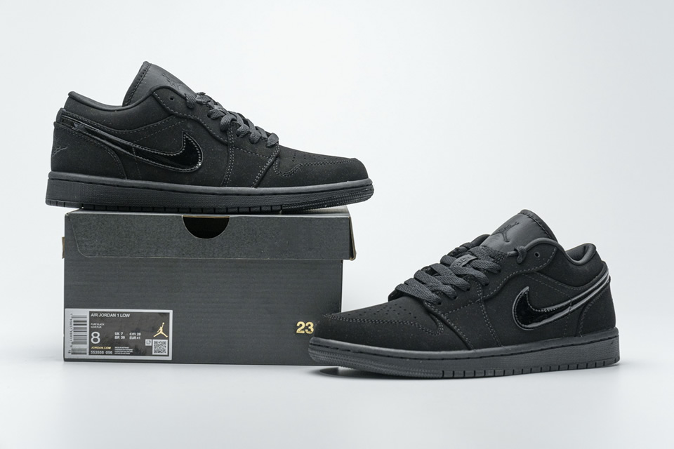 Nike Air Jordan 1 Low Triple Black 553558 056 3 - www.kickbulk.cc