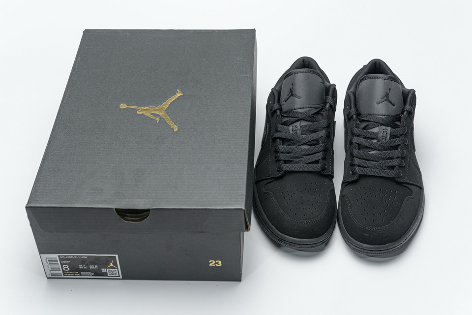 Nike Air Jordan 1 Low Triple Black 553558 056 8 - www.kickbulk.cc