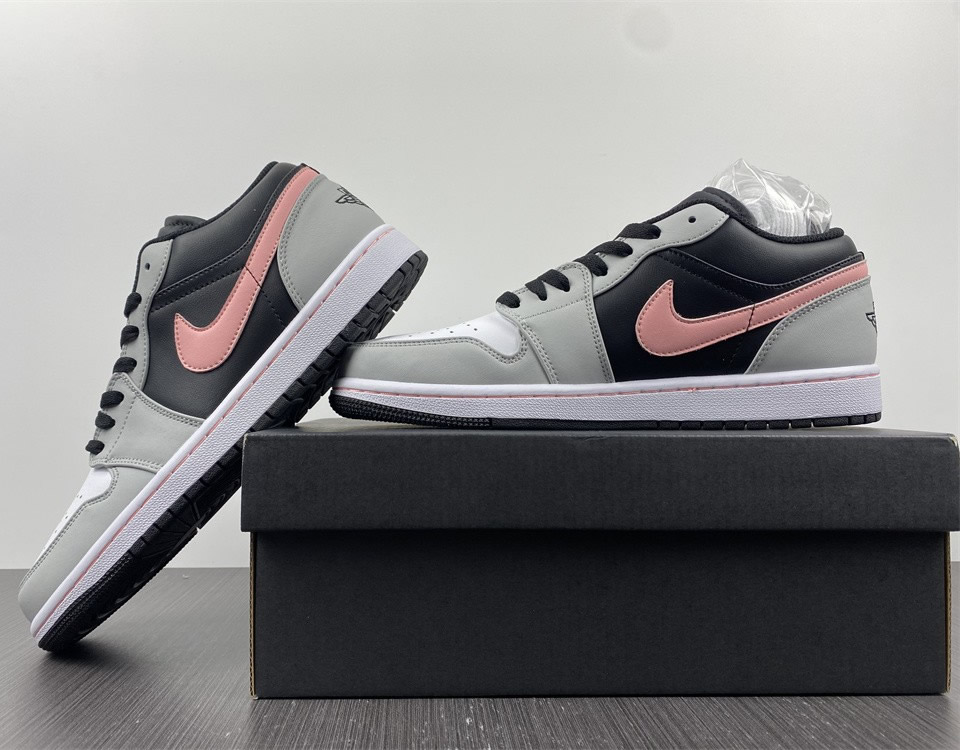 Air Jordan 1 Low Appears Black Grey Pink 553558 062 12 - www.kickbulk.cc