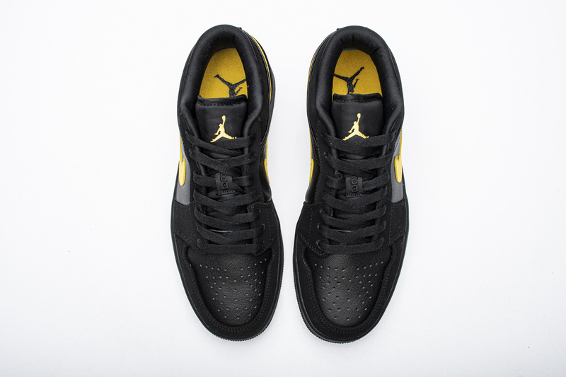 Nike Air Jordan 1 Low Black Gold 553558 071 2 - www.kickbulk.cc