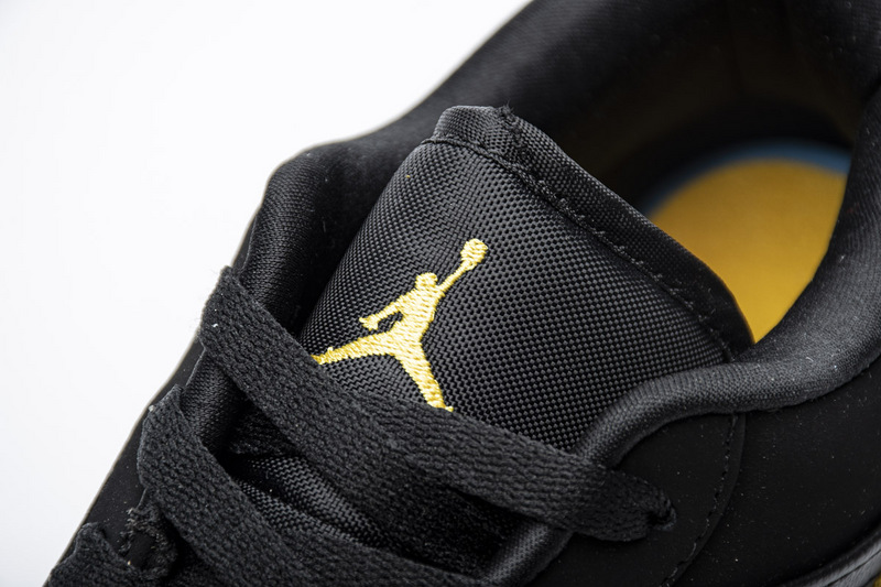 Nike Air Jordan 1 Low Black Gold 553558 071 8 - www.kickbulk.cc