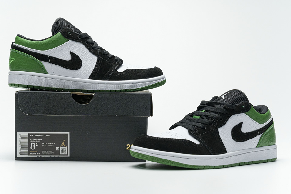 Nike Air Jordan 1 Low Mystic Green 553558 113 2 - www.kickbulk.cc