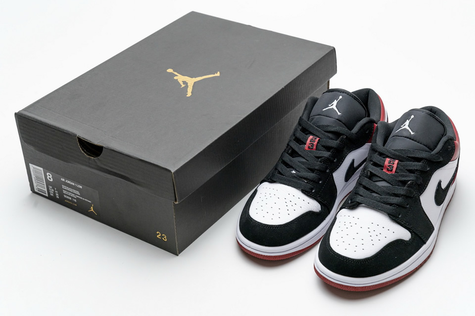Nike Air Jordan 1 Low Black Toe 553558 116 6 - www.kickbulk.cc