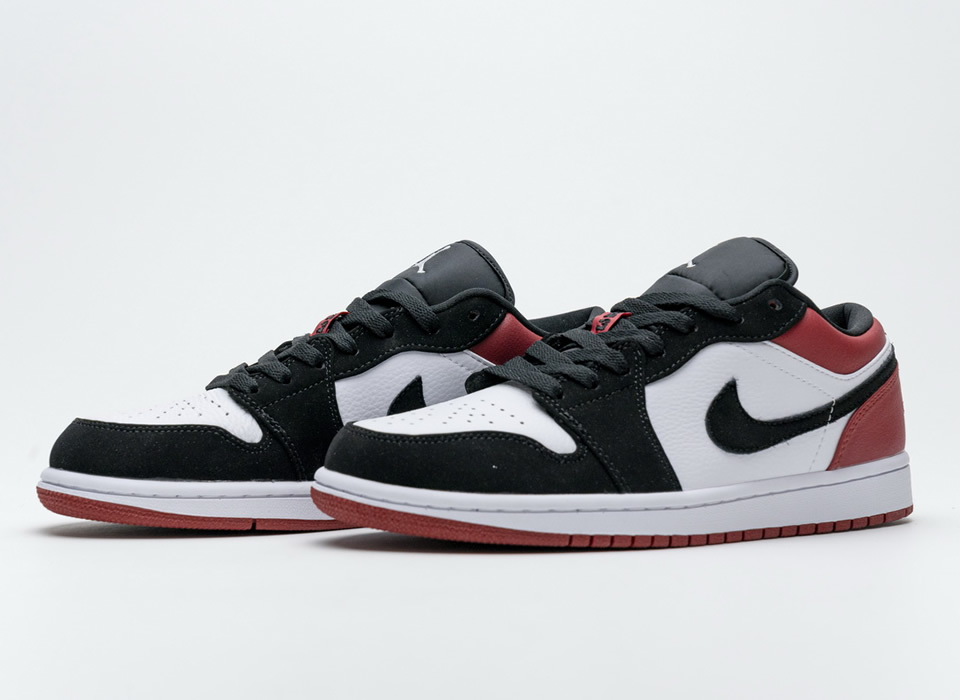 Nike Air Jordan 1 Low Black Toe 553558 116 8 - www.kickbulk.cc