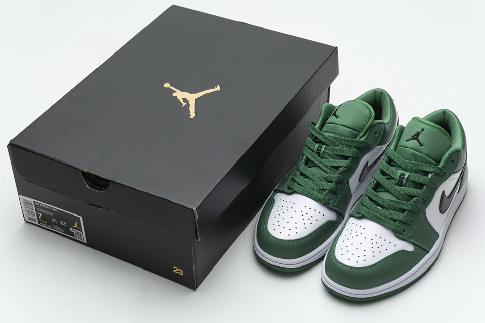Nike Air Jordan 1 Low Pine Green 553558 301 4 - www.kickbulk.cc