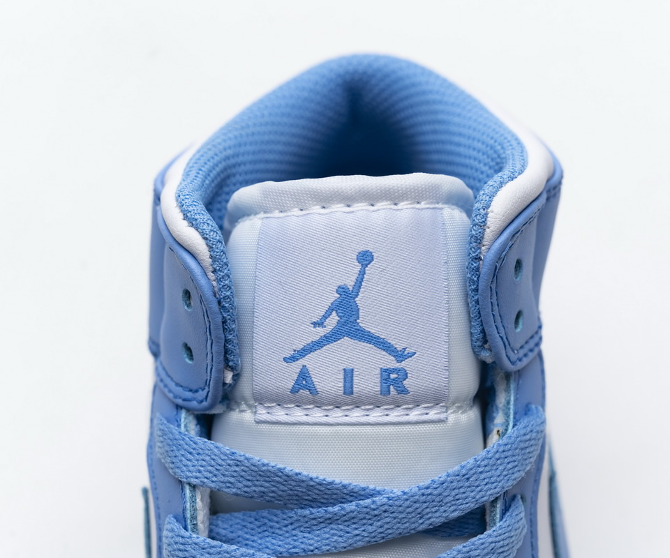 Nike Air Jordan 1 Retro Mid Unc University Blue 554724 106 10 - www.kickbulk.cc
