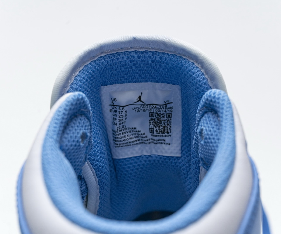 Nike Air Jordan 1 Retro Mid Unc University Blue 554724 106 18 - www.kickbulk.cc