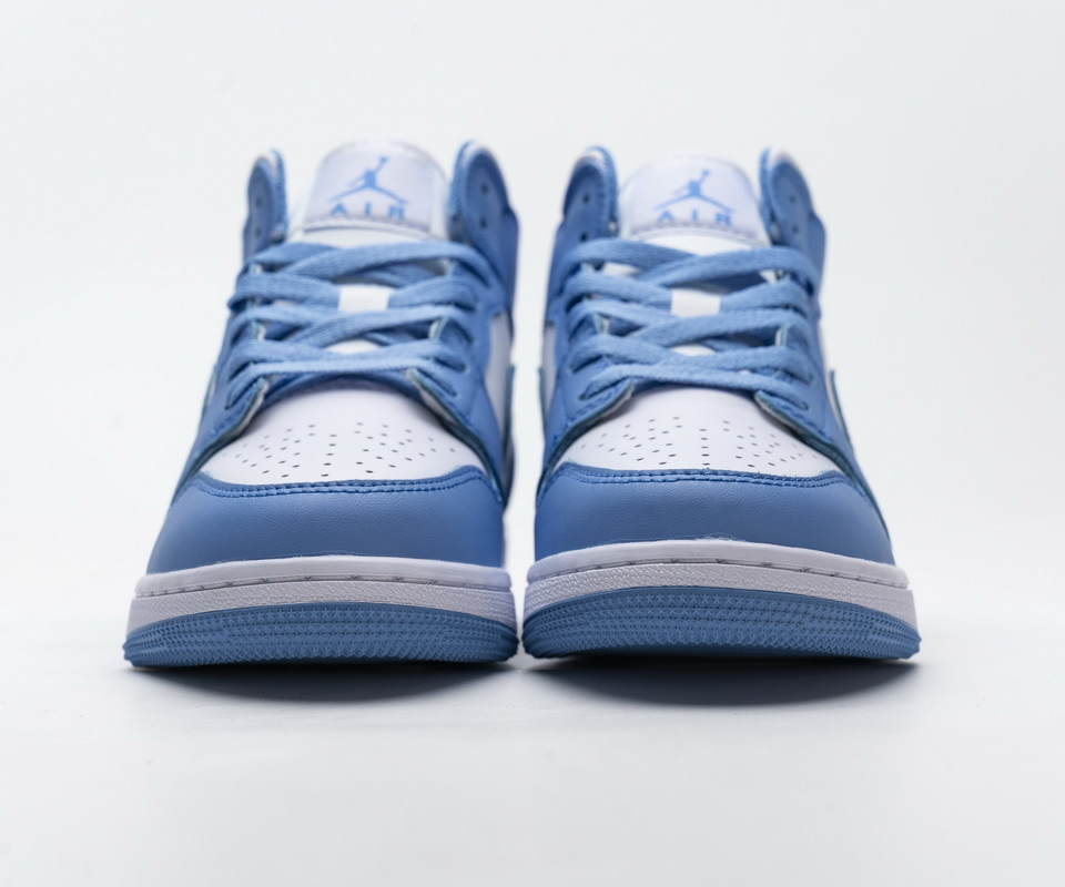 Nike Air Jordan 1 Retro Mid Unc University Blue 554724 106 6 - www.kickbulk.cc