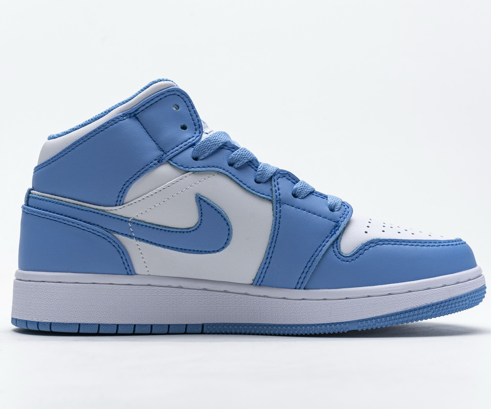 Nike Air Jordan 1 Retro Mid Unc University Blue 554724 106 8 - www.kickbulk.cc