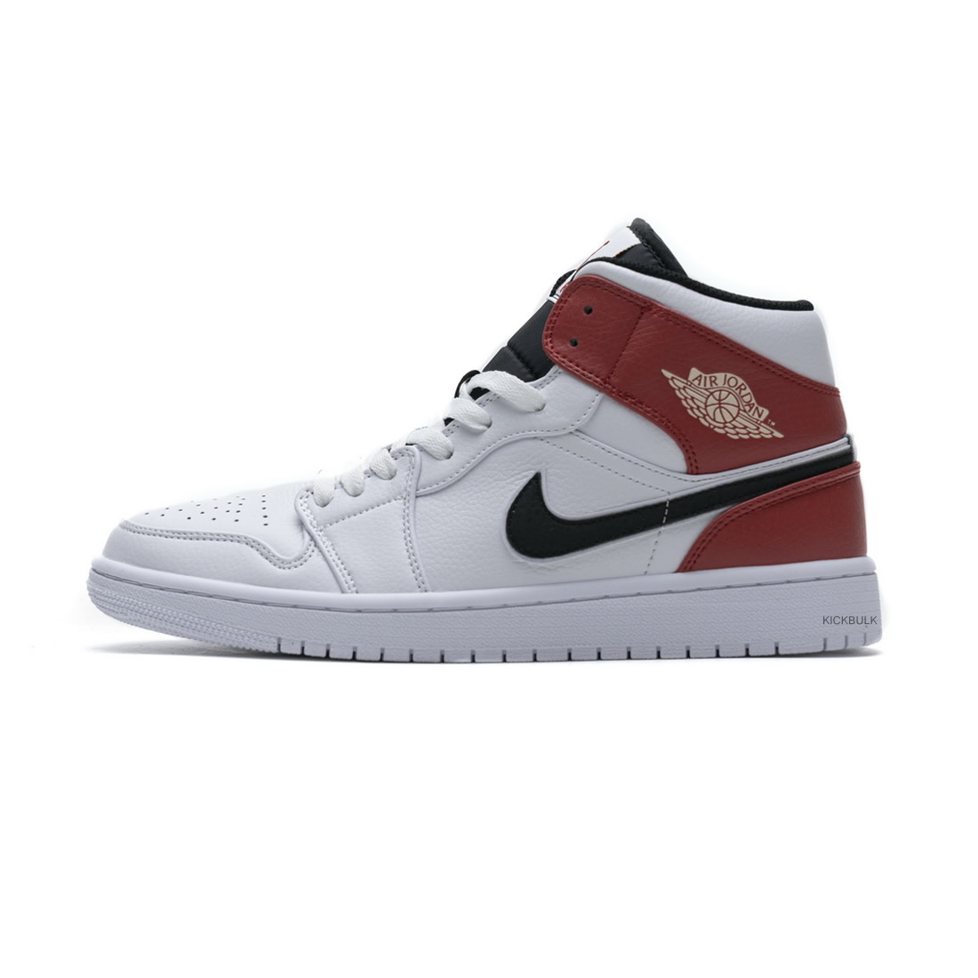 Nike Air Jordan 1 Mid White Black Gym Red 554724 116 1 - www.kickbulk.cc