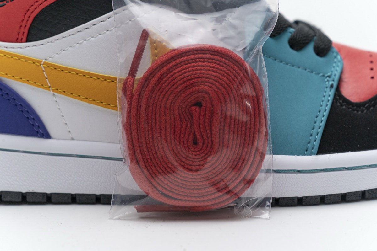 Nike Air Jordan 1 Mid Multi Color Bred Orange Mens Gs Shoes 554724 125 17 - www.kickbulk.cc