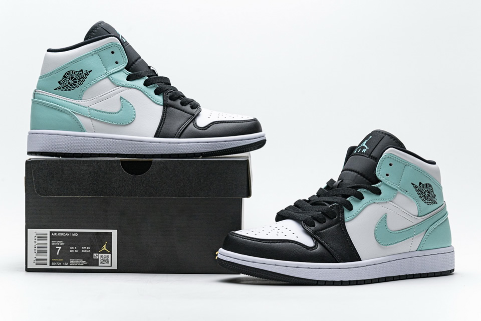 Nike Air Jordan 1 Mid Island Green 554724 132 3 - www.kickbulk.cc