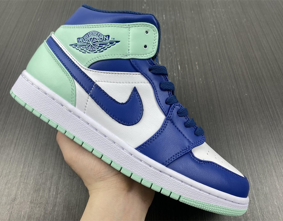 Air Jordan 1 Mid Blue Mint 554724 413 10 - www.kickbulk.cc