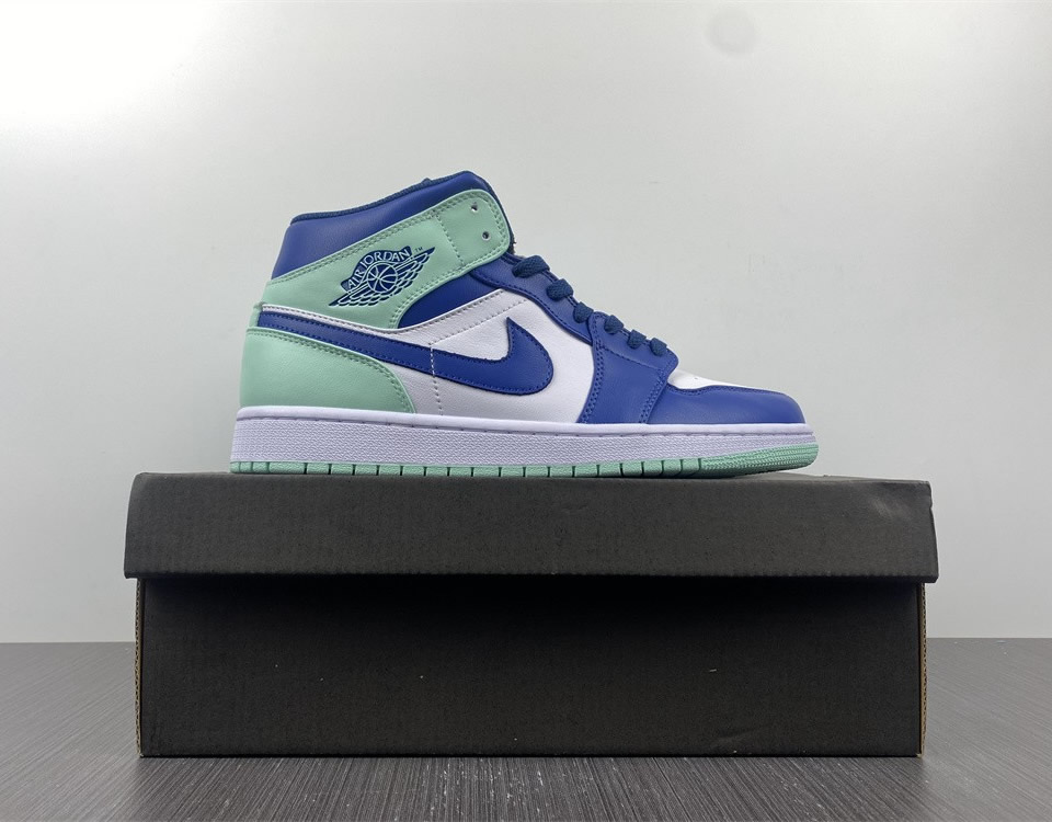 Air Jordan 1 Mid Blue Mint 554724 413 15 - www.kickbulk.cc