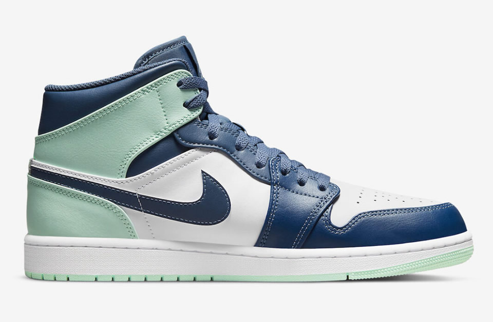 Air Jordan 1 Mid Blue Mint 554724 413 5 - www.kickbulk.cc