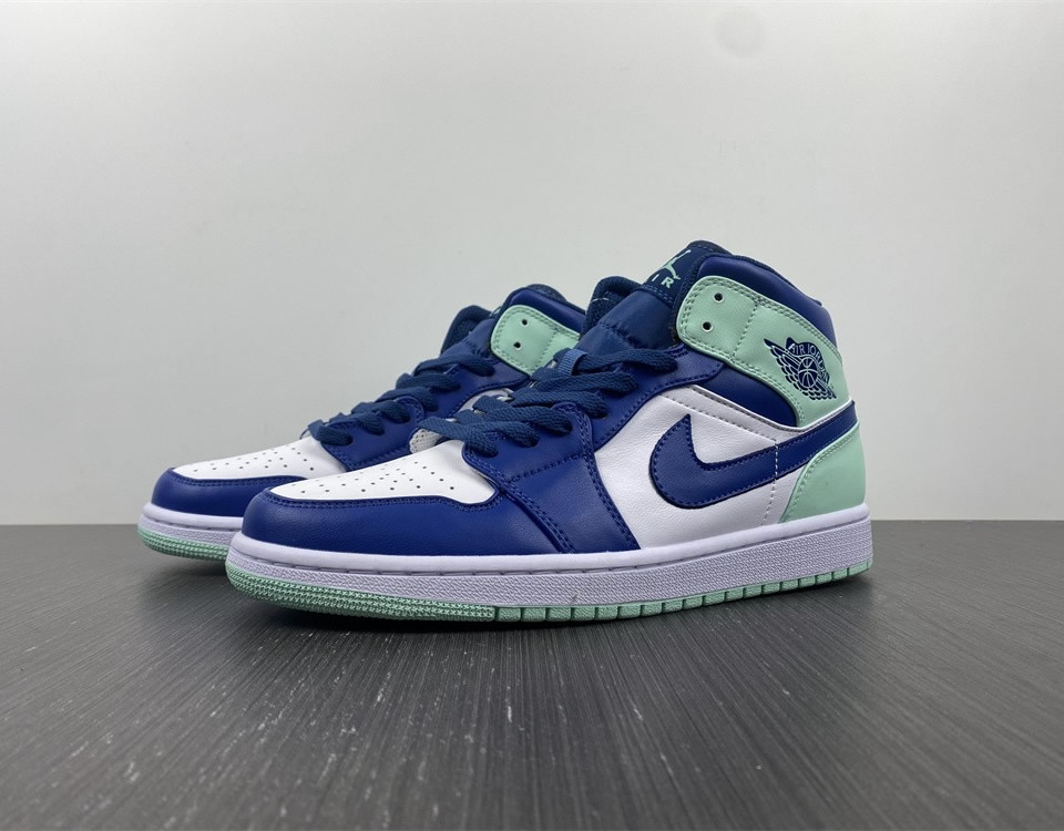 Air Jordan 1 Mid Blue Mint 554724 413 7 - www.kickbulk.cc