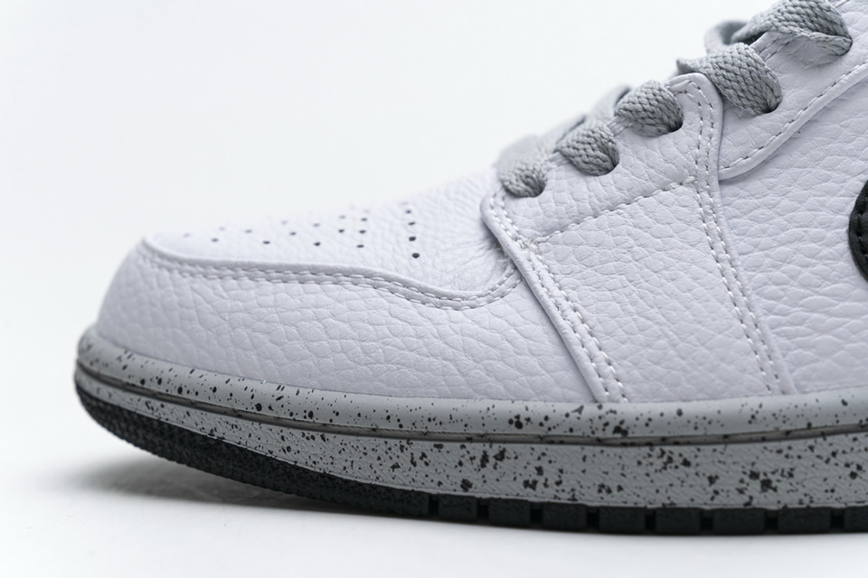 Nike Air Jordan 1 Mid Gs White Cement 554725 115 13 - www.kickbulk.cc