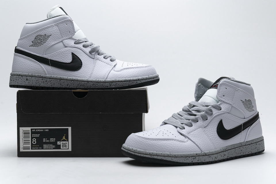 Nike Air Jordan 1 Mid Gs White Cement 554725 115 3 - www.kickbulk.cc