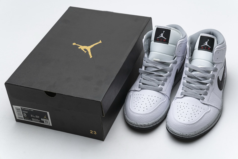 Nike Air Jordan 1 Mid Gs White Cement 554725 115 4 - www.kickbulk.cc