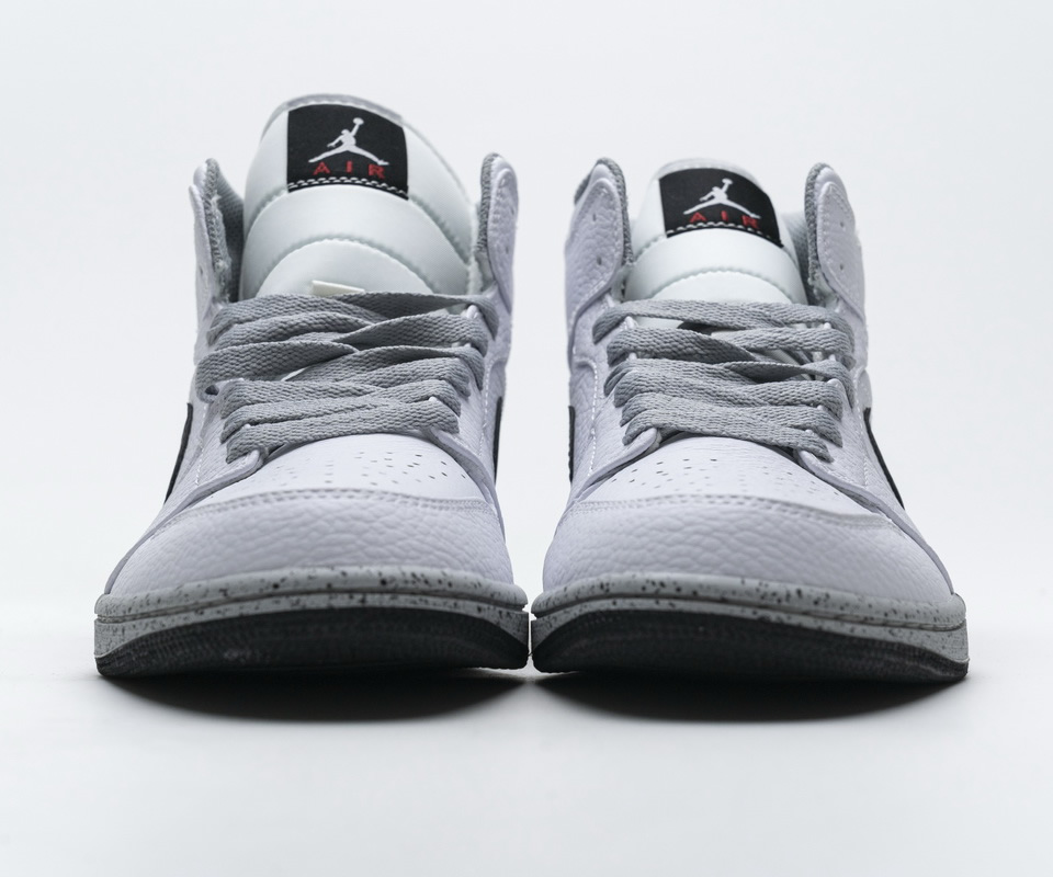 Nike Air Jordan 1 Mid Gs White Cement 554725 115 6 - www.kickbulk.cc
